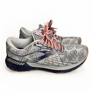 Brooks Adrenaline GTS 21 1203291B149 Sneaker Womens US 9 Gray Blue Running Shoes